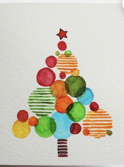 Watercolor Christmas Cards Diy, Painted Christmas Cards, Watercolour Christmas, Christmas Tree Collection, Xmas Greeting Cards, Xmas Greetings, Beautiful Christmas Cards, Christmas Card Art, Watercolor Christmas Cards