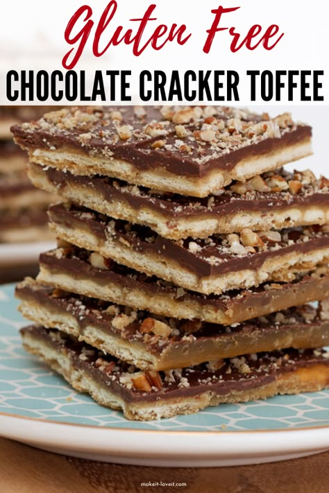 Salty Desserts Easy, Quick Gluten Free Desserts, Heathly Recipes, Graham Cracker Toffee, Cracker Dessert, Super Easy Dessert, Salty Desserts, Easy Toffee, Gluten Free Graham Crackers