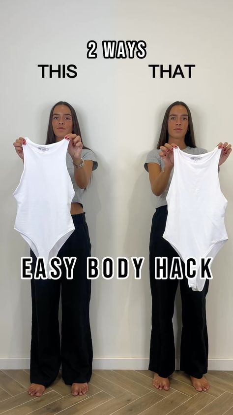 MARIA ALCALDE | ✨ EASY SHIRT HACK ✨ #fashion #summer #shirt #hack #fashionhack #outfit #outfits #ootd #fashionstyle #fashionblogger #styleblogger... | Instagram Body Belt Outfit, Diy Fashion Hacks Clothes, Hack Outfit, Bh Hacks, Hack Fashion, Clothes Life Hacks, Sweater Hacks, Jumper Fashion, Easy Diy Clothes