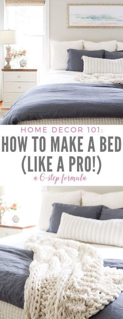 Layering Pillows On Bed, How To Make Bedding Look Expensive, Simple King Bedding, Layering Blankets On Bed, How To Put A Throw On A Bed, Layered Bedding Ideas, Apartment Styling, Bed Maker, Make A Bed