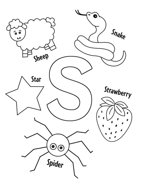 S Is For Strawberry Craft Preschool, S Letter Activities For Preschool, Letter A Printables Free Preschool, Letter S Arts And Crafts For Preschool, S Letter Worksheet, A Letter Worksheets For Kids, Letter S Coloring Page Free Printable, Letter S For Preschool, Preschool Crafts Letter A