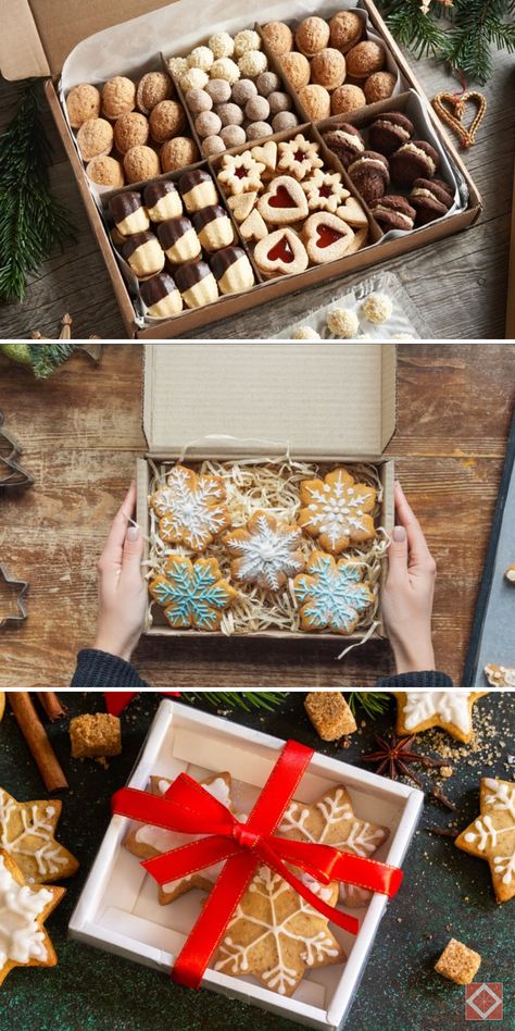 Make the perfect cookie box for Christmas gifts with these DIY ideas. Perfect for holiday gifting, this guide will show you how to create a beautiful and delicious Christmas cookie gift box. Save this pin for holiday gift ideas! Mini Cookies Packaging Ideas, Cookie Boxes Packaging Diy, Gifting Cookies, Christmas Cookie Boxes, Christmas Cookies Packaging, Cookies Packaging, The Perfect Cookie, Christmas Cookies Gift, Cookie Gift Box