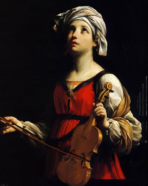 Saint Cecilia, St Cecilia, Santa Cecilia, Church Music, Baroque Art, Caravaggio, Popular Culture, Art Movement, Artist Inspiration