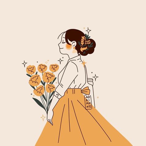 Adrianne Walujo, Digital Art Tutorial Beginner, Arte Folk, About Myself, Illustrator Artist, Picture Icon, Korean Art, Illustrators On Instagram, Dessin Adorable