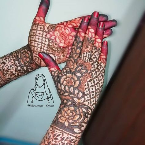 TＨＯＵＳＥＥＮ ＳＹＥＤ on Instagram: “❤️❣️ . . . #bridalmehendi #bridalhands #hennadesign #thouseens_henna” Simple Henna Mehndi Designs, Thouseens Henna, Henna Mehndi Designs, Simple Henna, Henna Patterns, Mehndi Art, Henna Mehndi, Mehndi Designs For Hands, Henna Art