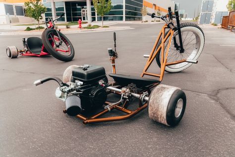 Drift Trike Kit, Drift Trike Frame, Trike Kits, Wild Design, Custom Trikes, Crazy Design, Drift Trike, Electric Tricycle, Small Engine