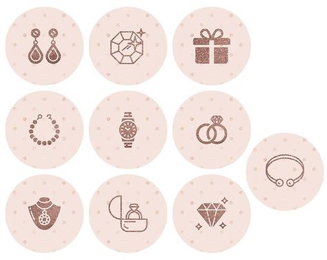 Cover Designs for Instagram Stories Jewelry Packaging Design, Icon Jewelry, Instagram Story Highlight Icons, Black And White Instagram, Story Highlight Icons, Jewelry Making Business, Jewelry Rose Gold, Logo Jewelry, Instagram Story Highlight