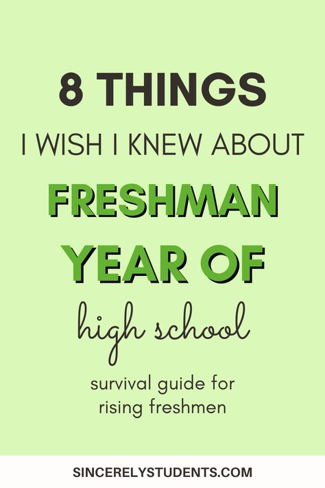 Learn how to survive freshman year of high school with these best tips! Here are 8 things I wish I knew before starting the first year of high school. Check it out to thrive in high school! High School Traditions Ideas, Things I Wish I Knew In High School, Starting A New School Tips, High School Survival Kit Freshman Gift, High School Scrapbook Ideas Freshman, How To Survive High School, Tips For Freshman In High School, High School Hacks Freshman Year, 1st Day Of High School