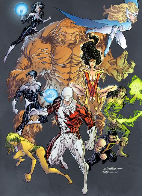 Jack Kirby Art, Xmen Art, Alpha Flight, Marvel And Dc Characters, Marvel Posters, Superhero Characters, Marvel Comic Universe, Uncanny X-men, Marvel Comics Art