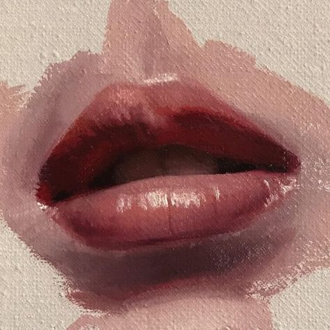 Painting Of Lips, Mouth Painting, Arte Zombie, Lips Painting, A Level Art, Lip Art, Sketch Painting, Ethereal Art, Painting Art Projects