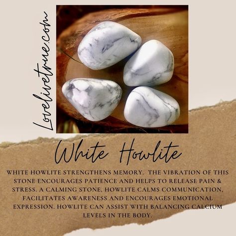 Howlite Crystal Meaning, Howlite Meaning, Crystals 101, Crystal Method, Witchy Women, Rock Identification, Howlite Crystal, Emotional Expression, Palm Stones