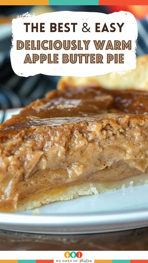 Craving the perfect fall dessert? This Deliciously Warm Apple Butter Pie is rich with apple butter, cinnamon, and a buttery, flaky crust. Super easy to make, it’s the perfect treat for cozy nights or a gathering with friends. Top with whipped cream for an extra indulgence. Save this recipe now and make it your new go-to fall pie! Apple Sauce Pie Recipe, Apple Butter Apple Pie, Cinnamon Sugar Apple Butter Pie, Best Crumble Topping For Pies, Recipes With Apple Butter In It, Melted Butter Pie Crust, Apple Butter Pie Recipe, Apple Butter Pumpkin Pie Recipe, Cinnamon Apple Butter