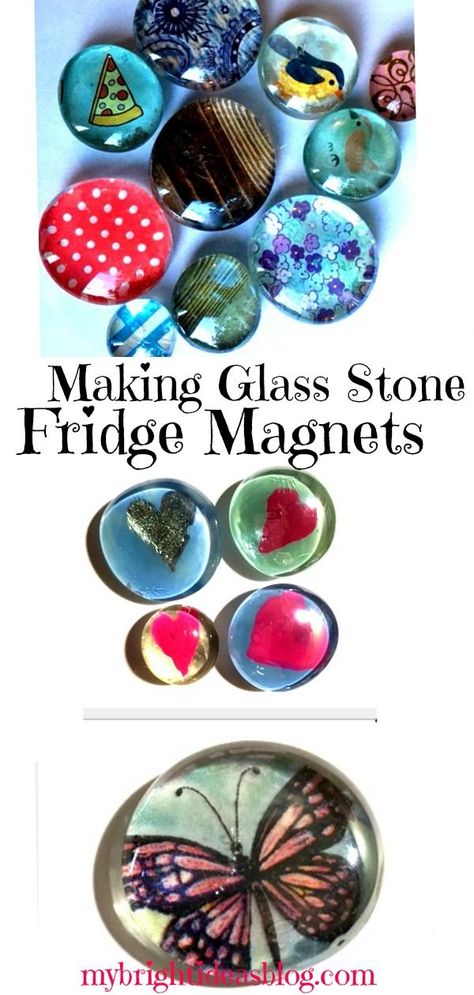 Sewing Projects Ideas, Glass Bead Crafts, Diy Magnets, Eco Crafts, Glass Magnets, Craft Board, Gem Crafts, Magnet Crafts, Glass Art Projects