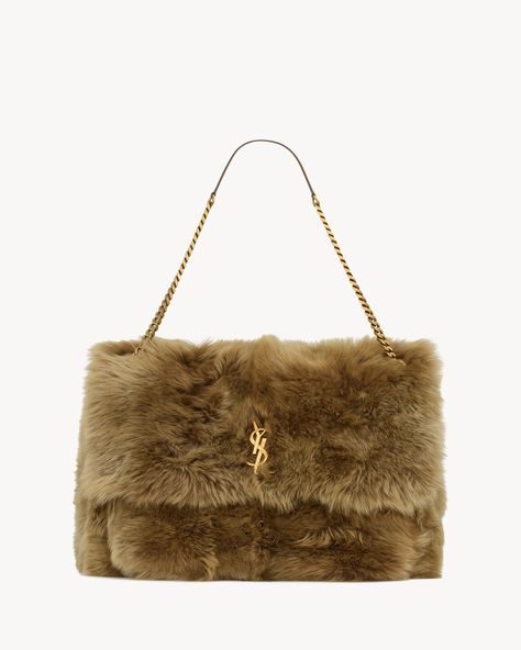 NIKI OVERSIZED in fur | Saint Laurent | YSL.com Yves Saint Laurent Purse, Ysl Fur Bag, Vintage Ysl Bag, Sac Yves Saint Laurent, Yves Saint Laurent Bag, Fluffy Bag, Saint Laurent Vintage, Ysl Bags, Rose Bag