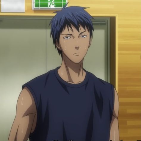 Daiki Aomine, Kuroko Basket, Aomine Kuroko, Kuroko No Basket Characters, Aomine Daiki, Black Cartoon Characters, Kuroko's Basketball, Black Cartoon, No Basket