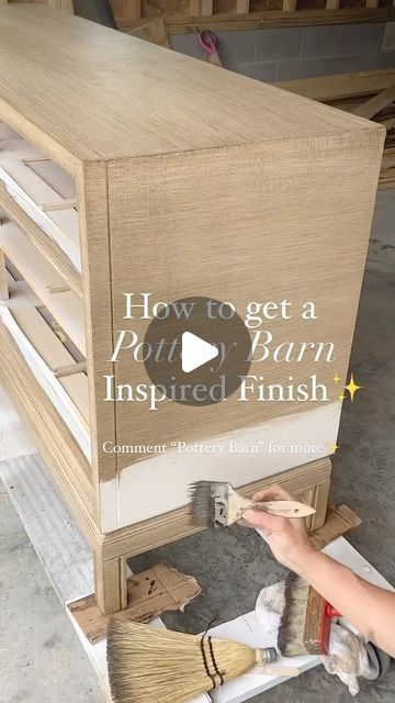 Pottery Barn Furniture Finish, Pottery Barn Sausalito Diy, Pottery Barn Faux Wood Finish, Pottery Barn Stain Diy, Pottery Barn Finish Diy, Pottery Barn Paint Finish, Pottery Barn Dresser, Refinished Dresser Diy, Pottery Barn Paint