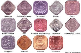 World Coin Collecting: Square Coins Old Coins For Sale, Indian Coins, Foreign Coins, Savings Jar, Gk Knowledge, Coin Art, Coin Design, Coins Worth Money, Coins For Sale