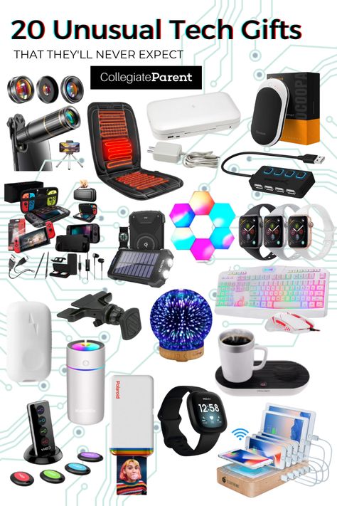 Gadgets And Gizmos Tech Gifts, Christmas Gifts Tech Gadgets, Interesting Gift Ideas, Tech Gifts For Her, Christmas Tech Gifts, Gifts For Nerdy Guys, Amazon Gadgets For Men, Cool Tech Gifts For Men, Gifts For Computer Guys