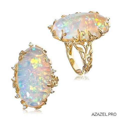 Two views of a beautiful Opal Ring More Bijoux Art Nouveau, Three Stone Diamond Rings Engagement, Dainty Diamond Ring, Jewerly Designs, Antique Engagement Ring, Fire Opal Ring, Tiffany Jewelry, Jewelry Organizer Box, Initial Ring