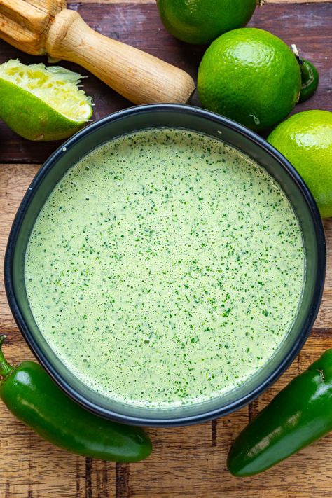 Aji Verde (Peruvian Green Sauce) Peruvian Green Sauce, Closet Cooking, Verde Sauce, Peruvian Recipes, Green Sauce, Small Closet, Pinterest Recipes, Sans Gluten, Free Time