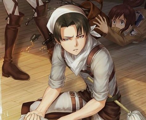 pos los Ackerman :v ya sabes  Levi , Mikasa y Kenny #detodo # De Todo # amreading # books # wattpad Levi Cleaning, Captain Levi, Attack On Titan Funny, Titans Anime, 5 Anime, Attack On Titan Fanart, Attack On Titan Levi, Anime Drawing, Attack On Titan Art