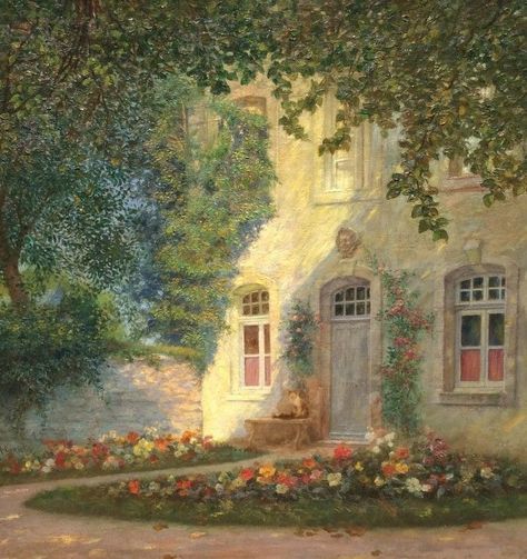 Albert Lorieux Garden Paintings, Master Art, Earthly Delights, Hyper Realistic Paintings, Light Side, Old Paintings, Aesthetic Painting, Romantic Art, Ethereal Art