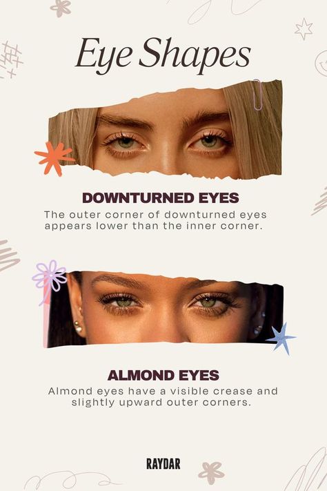 Almond Downturned Eyes Makeup, Makeup For Almond Shaped Eyes, Round Almond Eyes, Eye Makeup For Downturned Eyes, Makeup Downturned Eyes, Eyeliner For Almond Shaped Eyes, Almond Eye Shape, Downturned Eye Makeup, Eyeliner For Eye Shape