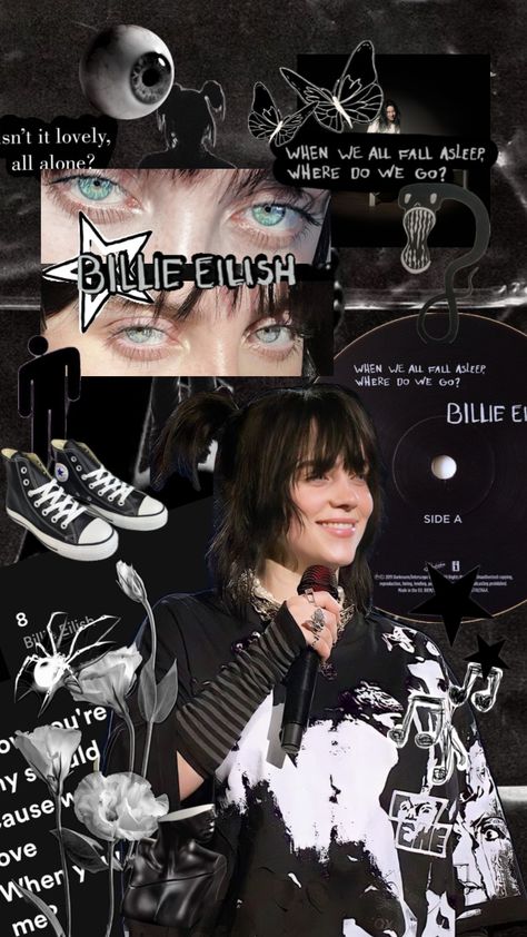 #billieeilish#black#aesthetic#vibes#music #song Extra Money Jobs, Strange Music, Billie Piper, Sea Wallpaper, Music Recommendations, Edgy Wallpaper, Music Song, Famous Singers, Aesthetic Vibes