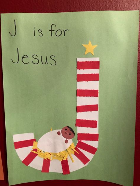 Craft preschool ABC letter J Jesus Christmas candy cane paper craft Baby Jesus Activities For Preschoolers, Letter M Christmas Craft Preschool, Christian Preschool Crafts Christmas, J For Jesus Craft, Christmas Craft Ideas Preschool, Jesus Crafts For Kids Christmas, Christmas Crafts For Preschoolers Jesus, Happy Birthday Jesus Crafts Preschool, Joy Preschool Craft