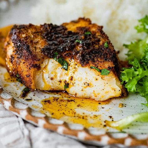 Cod And Green Beans, Icelandic Cod Recipes, Broiled Cod Recipes, Stuffed Cod Fish Recipes, Baked Blackened Cod, Smoked Cod Recipes, Blackened Cod Recipes, Cod Dinner Recipes, Healthy Cod Recipes