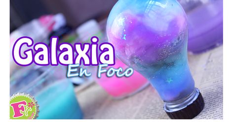 A que jamás te imaginaste que podrías atrapar la belleza e inmensidad de una galaxia, en nada mas y nada menos que un FOCO!     Y si, pues ... Diy Crafts Life Hacks, Watering Globe, Unicorn Party, Lava Lamp, Life Hacks, Novelty Lamp, Projects To Try