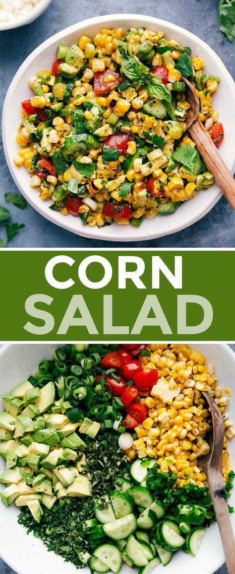 Side Dishes For A Crowd, Salad Thanksgiving, Dishes For A Crowd, Easy Vinaigrette, Taco Side Dishes, Thanksgiving Side Dishes Healthy, Recipes Grilling, Recipes Sides, Corn Side Dish