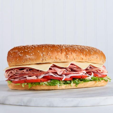 Hoagie Sandwich Recipes, Hoagie Sandwiches Recipes, Hoagie Sandwich, Submarine Sandwich, Hoagie Sandwiches, Boiled Ham, Sub Sandwich, Specialty Sandwiches, Types Of Sandwiches