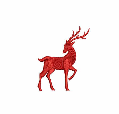 Deer Embroidery Pattern, Deer Embroidery Design, Arrow Embroidery Design, Reindeer Embroidery, Bee Embroidery Design, Deer Embroidery, Cross Embroidery Designs, Holiday Embroidery, Bee Embroidery