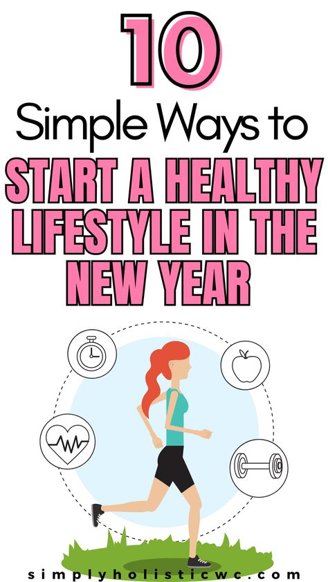 10 Simple Ways to Start a Healthy Lifestyle in the New Year Womens Health And Fitness, New Years Health Goals, New Year New Me Workout, Better Health Lifestyle, New Year Cleanse Fresh Start, How To Start Living A Healthy Lifestyle, Healthy New Years Resolution, New Year Health Challenge, More Energy How To Get