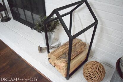 Check out these indoor firewood racks you can make on a budget for cheap using pallets or crates. Make your own log racks for outdoor. #diy #firewood #storage Metal Wood Holder Firewood Storage, Metal Firewood Holder, Fireplace Wood Holder, Flip Homes, Log Holder Fireplace, Fireplace Log Holder, Cozy Crafts, Firewood Stand, Firewood Storage Indoor