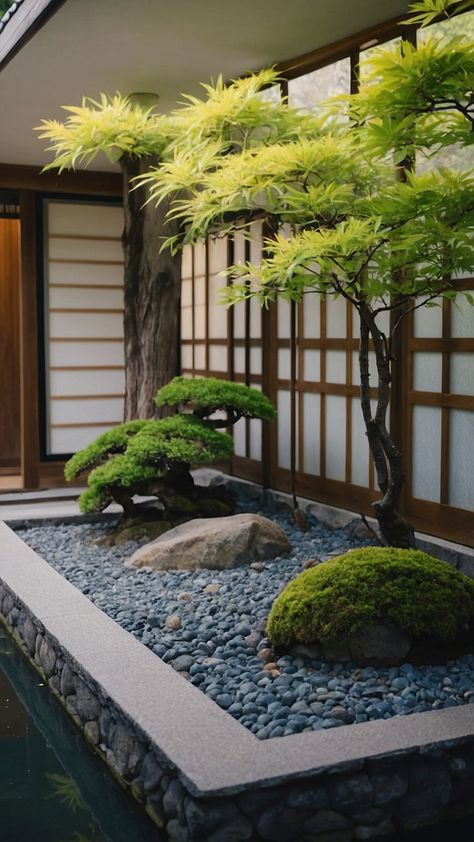 Discover the tranquility and beauty of Japanese Garden design with our latest blog post Explore landscape aesthetics plant choices small design ideas modern style backyard layouts and stunning designs Embrace the essence of a beautiful Japanese Garden Japanese Style Garden Backyards, Asian Garden Ideas, Japanese Garden Design Layout, Japan Garden Design, Backyard Layouts, Japanese Garden Lighting, Small Japanese Garden Ideas, Japanese Patio, Modern Japanese Garden