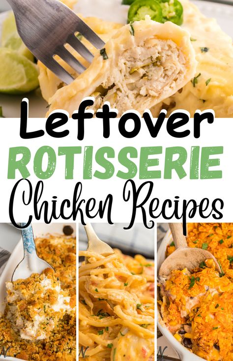 Recipes For Leftover Rotisserie Chicken, Leftover Rotisserie Chicken Recipes, Rotisserie Chicken Recipes Healthy, Rotisserie Chicken Recipes Leftover, Costco Rotisserie Chicken, Recipes Using Rotisserie Chicken, Rotisserie Chicken Breast, Leftover Rotisserie, Roast Chicken Leftovers