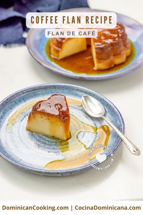 This creamy coffee flan is a delicious adult version of the typical flan, with the flavors of coffee liqueur and sweet golden caramel. Coffee Flan Recipe, Coffee Flan, Flan Pan, Coffee Liqueur, Creamy Coffee, Flan Recipe, Fruit Jam, Recipe Video, Caramel Color