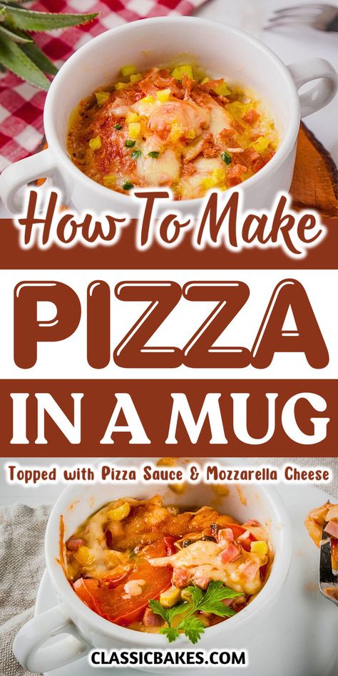 Craving pizza but short on time? This easy Pizza in a Mug recipe is the perfect quick fix! Made with simple ingredients, it delivers all the cheesy, saucy goodness in just a few minutes. A fun and convenient way to enjoy pizza anytime! Microwave Pizza In A Mug, Pizza In A Mug, Microwave Pizza, Easy Microwave Recipes, Mug Recipe, Microwave Recipe, Caribbean Food, Caribbean Cuisine, Craving Pizza