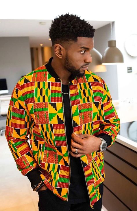 African Outfits Men, Ankara Sweatshirt, Modern African Clothing, Ankara Jackets, African Wear Styles For Men, African Attire For Men, Board Members, African Outfits, African Dresses Men