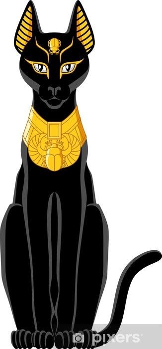 Egyptian Cat Tattoos, Vector Painting, Egyptian Cats, Elephant Coloring Page, Egyptian Cat, Cat Vector, Egyptian Symbols, Egypt Art, Ancient Egyptian Art