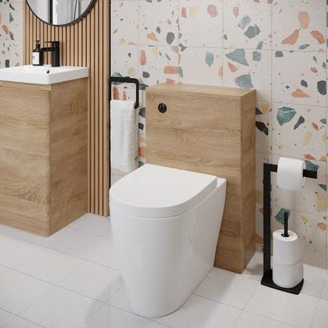 Toilet Unit, White Bathroom Furniture, Grey Bathroom Furniture, Bathroom Furniture Modern, Small Bathroom Layout, Cloakroom Vanity Unit, Bathroom Ensuite, Wall Toilet, Concealed Cistern