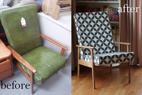 Old Armchair Makeover, Old Wooden Chairs Makeover, Retro Armchair Makeover, Mid Century Armchair Makeover, Armchair Restoration, Retro Chair Makeover, Arm Chair Makeover, Mid Century Chair Makeover, Armchair Makeover