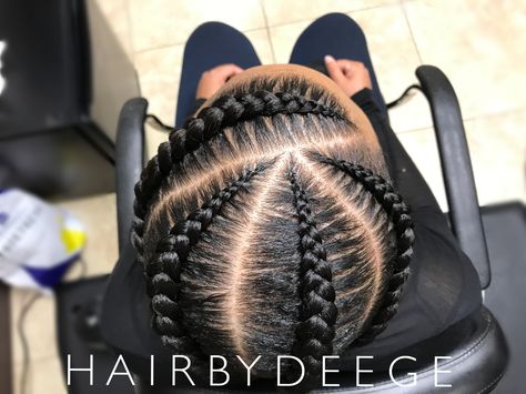 3-4 Feed In Braids Hairstyles, 4stitch Feed In Braids, 4 Criss Cross Feed In Braids, Five Feed Ins Braids, 4 Braids Cornrows Criss Cross, 4feed In Braids, 5 Feed In Braids, 4 French Braids Black Hair, 4 Feedin Braids Style