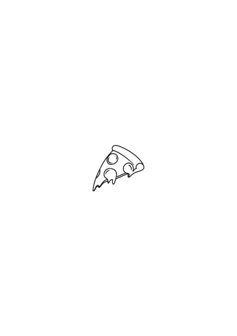 Minimalist Pizza Tattoo, Pizza Tattoo Minimalist, Tiny Drawing Ideas, Sticky Note Drawing, Small Cute Drawings, Mini Cute Drawings, F1 Tattoo, Cherry Margarita, Note Drawing