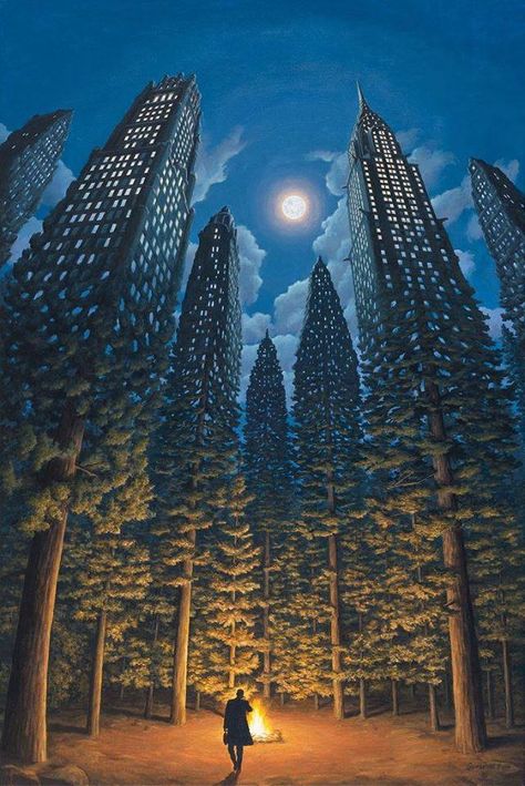 20 Phenomenal Surreal Paintings Robert Gonsalves, Optical Illusion Paintings, Illusion Kunst, Illusion Paintings, Magical Paintings, Charcoal Drawings, Magic Realism, Surrealism Painting, Illusion Art