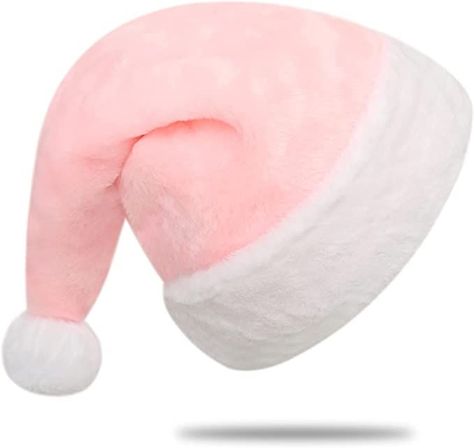 Hat For Christmas, Pink Santa Hat, Happy Christmas Day, Reference Photos For Artists, Pink Santa, Pink Xmas, Santa Hats, Christmas Inspo, Homescreen Layout