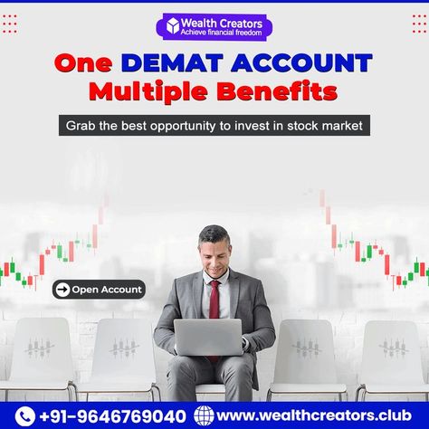 💵 One DEMAT ACCOUNT Multiple Benefits 💵 . . Contact Us - Wa.me/919646769040 . . Account opening link - https://cutt.ly/2GtL1Gy . . #money #makemoney #moneymaker #makemoneyonline #moneyteam #moneymindset #moneyheist #moneygram #money💰 #savemoney #moneyflip #trading #forextrading #daytrading #cryptotrading #tradingforex #tradingstrategy #tradingsignals Stock Market Creative Ads, Demat Account, Ads Creative Advertising Ideas, Advertising Ideas, Stock Market Investing, Bathroom Cleaner, Trading Signals, Send Money, Capital Market