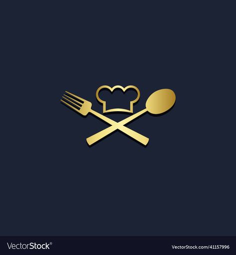 Cutlery Logo Design, Sendok Garpu Logo, Chef Logo Design Ideas, Catering Logo Ideas, Spoon And Fork Logo, Food Dp, Food Logo Design Ideas, Chef Hat Logo, Spoon Logo